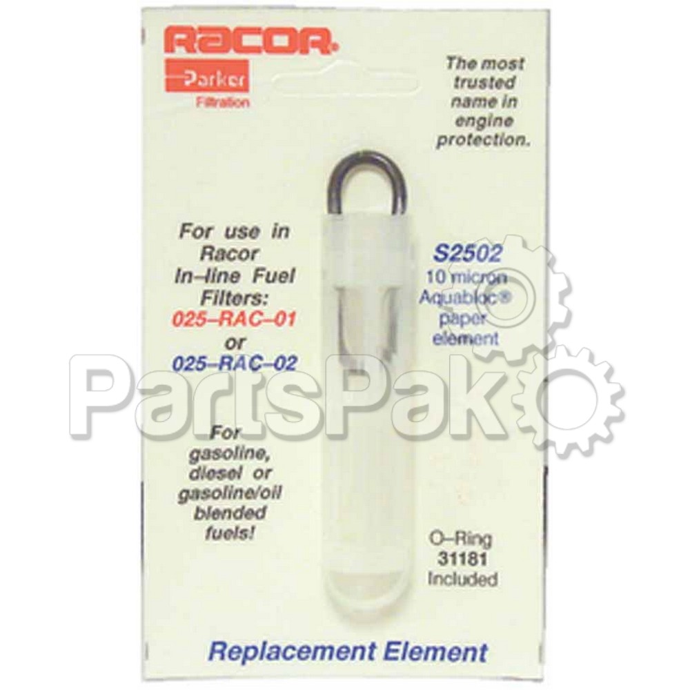 Racor S2502; Repl. Element For 025Rac02