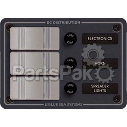 Blue Sea Systems 8054; Panel DC 3 Position Waterproo