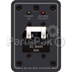 Blue Sea Systems 8077; Panel 120Vac 30A Main