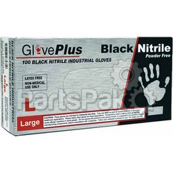 Ammex GPNB46100; Black Nitrile Glove Large(100); LNS-674-GPNB46100