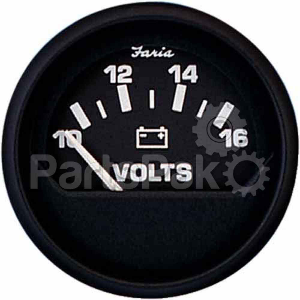 Faria 12821; Euro Voltmeter 10-16V For Al