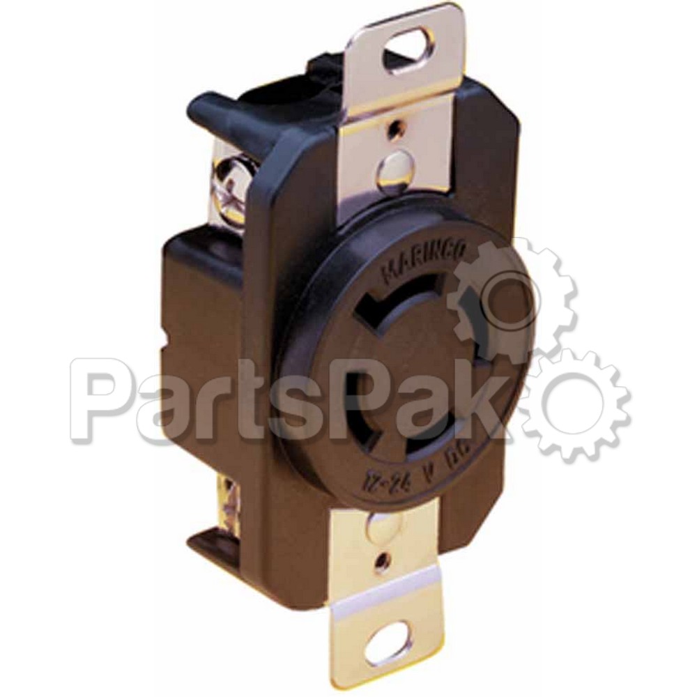 Marinco (Actuant Electrical) 2018BR; Receptacle 12/24V Locking