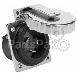 Marinco (Actuant Electrical) 6371EL; Power Inlet Stainless Steel 50A/125V; LNS-69-6371EL