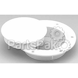 Marinco (Actuant Electrical) N10863DW; Deck Plate 3In Snap-In White Pls; LNS-69-N10863DW