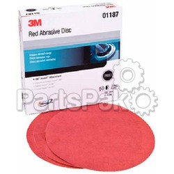 3M 01187; Red Hookit Disc 6 P800A 50/Bx