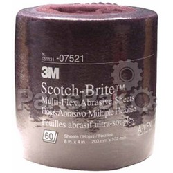 3M 07521; Scotch Brite Fine Abrasive 60 Sheet