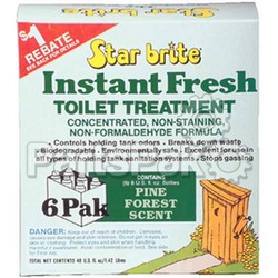 Star Brite 71763; Instant Fresh Toilet Treat Pine 6/Box; LNS-74-71763