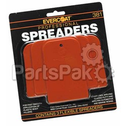 Evercoat 100381; Plastic Spreader Kit (3/Pk)