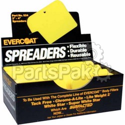 Evercoat 100524; 3 X 4 Spreaders - Bulk 72/Bx
