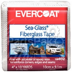 Evercoat 100932; Fiberglass Tape 4 In. X 10 Yd; LNS-75-100932