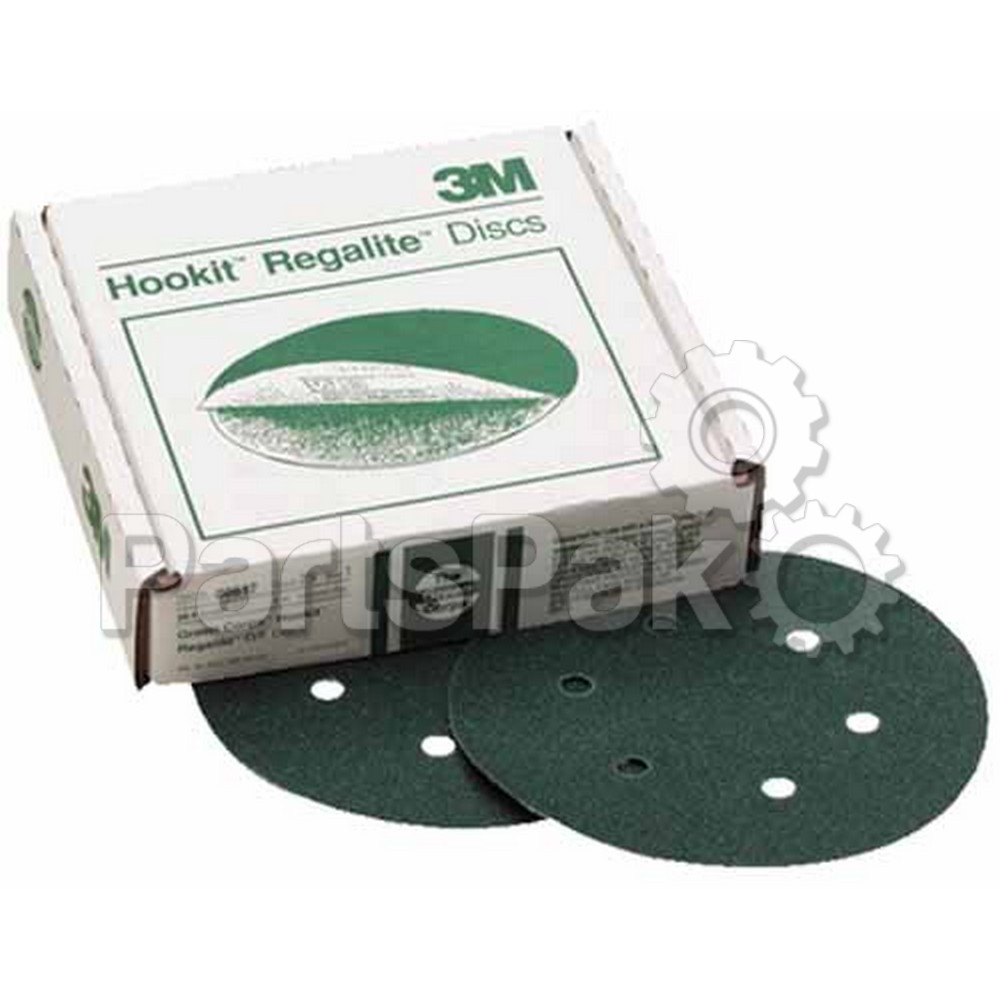 3M 00612; 6In 80E D/F Green Hookit Discs