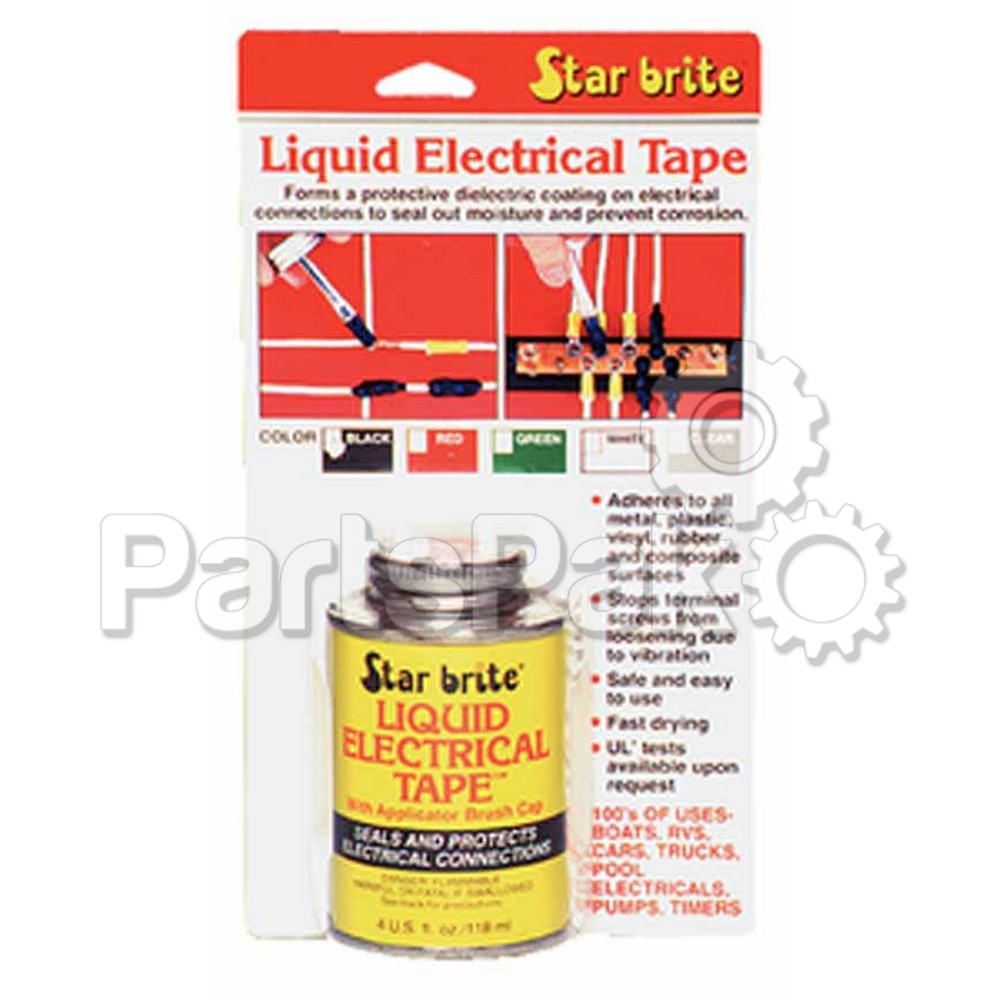 Star Brite 84104; Liquid Electric Tape Black 4 Oz