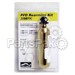 Stearns 0951KIT00000; 0951 CO2 Re-arming Kit 0455Man Kit 38G For PFD Life Jackets Vests