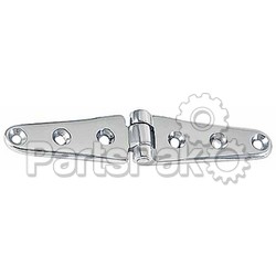 Perko 0120DP2CHR; 6 Strap Hinges Chrome Plated Brass