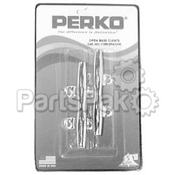 Perko 1188DP4CHR; Cleat 4In Open Base Cp 2/Card; LNS-9-1188DP4CHR