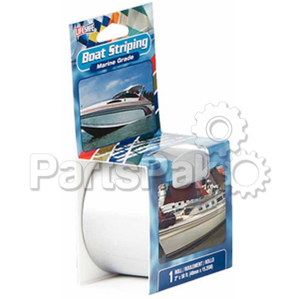 Incom RE10WH; White Boat Striping 1/4X50 ft