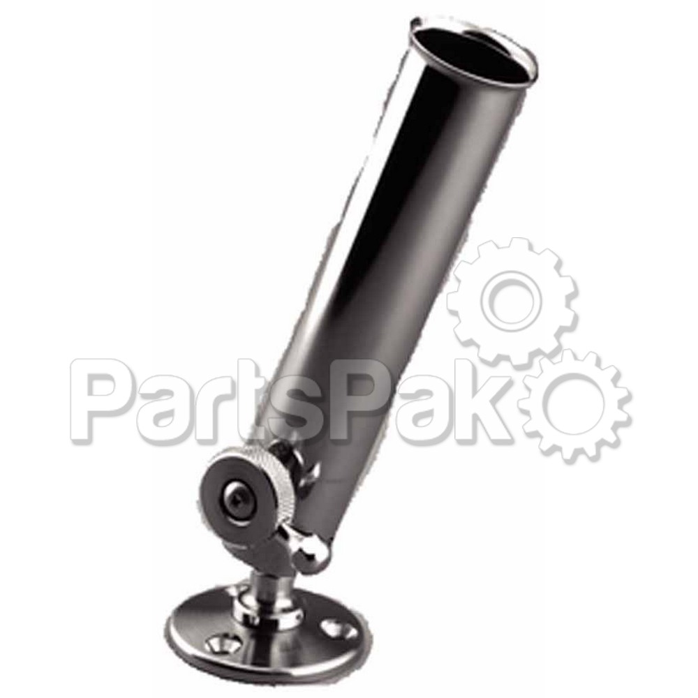 Anglers Pal AP100; Chrome Fw Rod Holder Perm Mount- 6 In