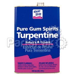 Klean Strip GGT69; Turpentine(Gum) 1 Gallon