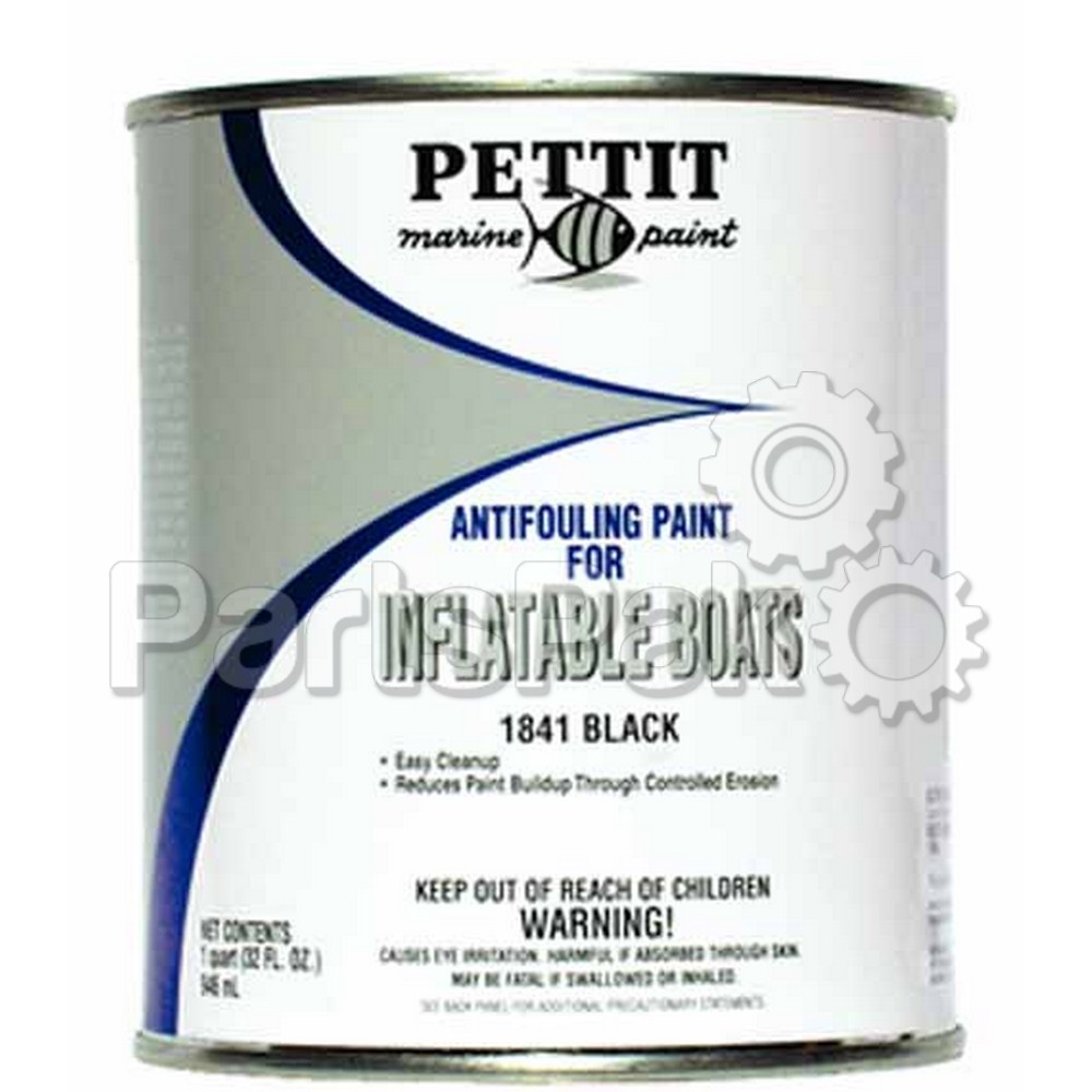 Pettit Paint 1841Q; Inflatable Boat Paint Black