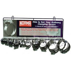 Norma W3-DISP-8-80; 90 Piece Hose Clamp Dealer Kit