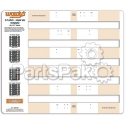 Woodys 300S-TEMP; Studding Template 3.0-inch Pitch Single Ply; 2-WPS-18-3957