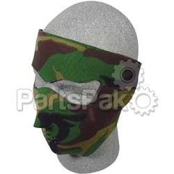 Zan WNFM118; Full Face Mask Woodland Camo; 2-WPS-26-4568