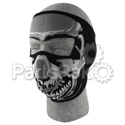 Zan WNFM023; Full Face Mask Chrome Skull