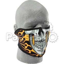Zan WNFM061H; Half Face Mask (Burning Skull); 2-WPS-26-4668