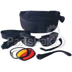 Bobster BSSA001AC; Sunglasses Sport & Street Black W / 3 Lens; 2-WPS-26-4780