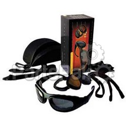 Bobster BSSA201AC; Sunglasses Sport & Street Ii Black W / 3 Lens; 2-WPS-26-4781