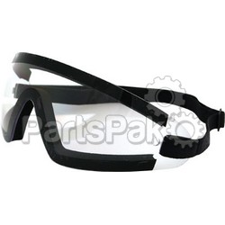 Bobster BW201C; Sunglasses Wrap Around Black With Clear Lens