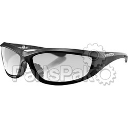 Bobster ECHA001C; Charger Sunglasses Black With Clear Lens