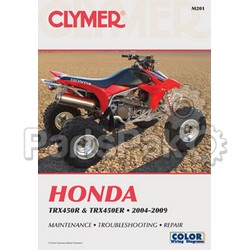 Clymer Manuals M201; Fits Honda 450R ATV Repair Service Manual; 2-WPS-27-M201