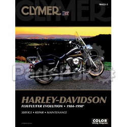 Clymer Manuals M422-3; Fits Harley Davidson Flt / Fxr Motorcycle Repair Service Manual; 2-WPS-27-M422