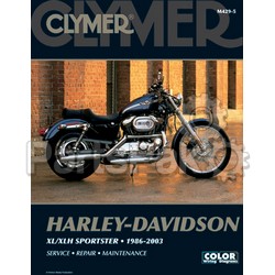 Clymer Manuals M4295; Harley Davidson Sportster Evol Motorcycle Repair Service Manual; 2-WPS-27-M429-5