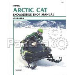 Clymer Manuals S835; Artic Cat Snowmobile Repair Service Manual