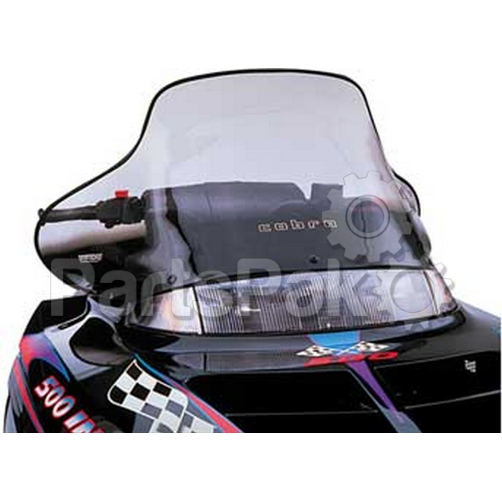 PowerMadd 10133010; Cobra Windshield Indy Black Snowmobile