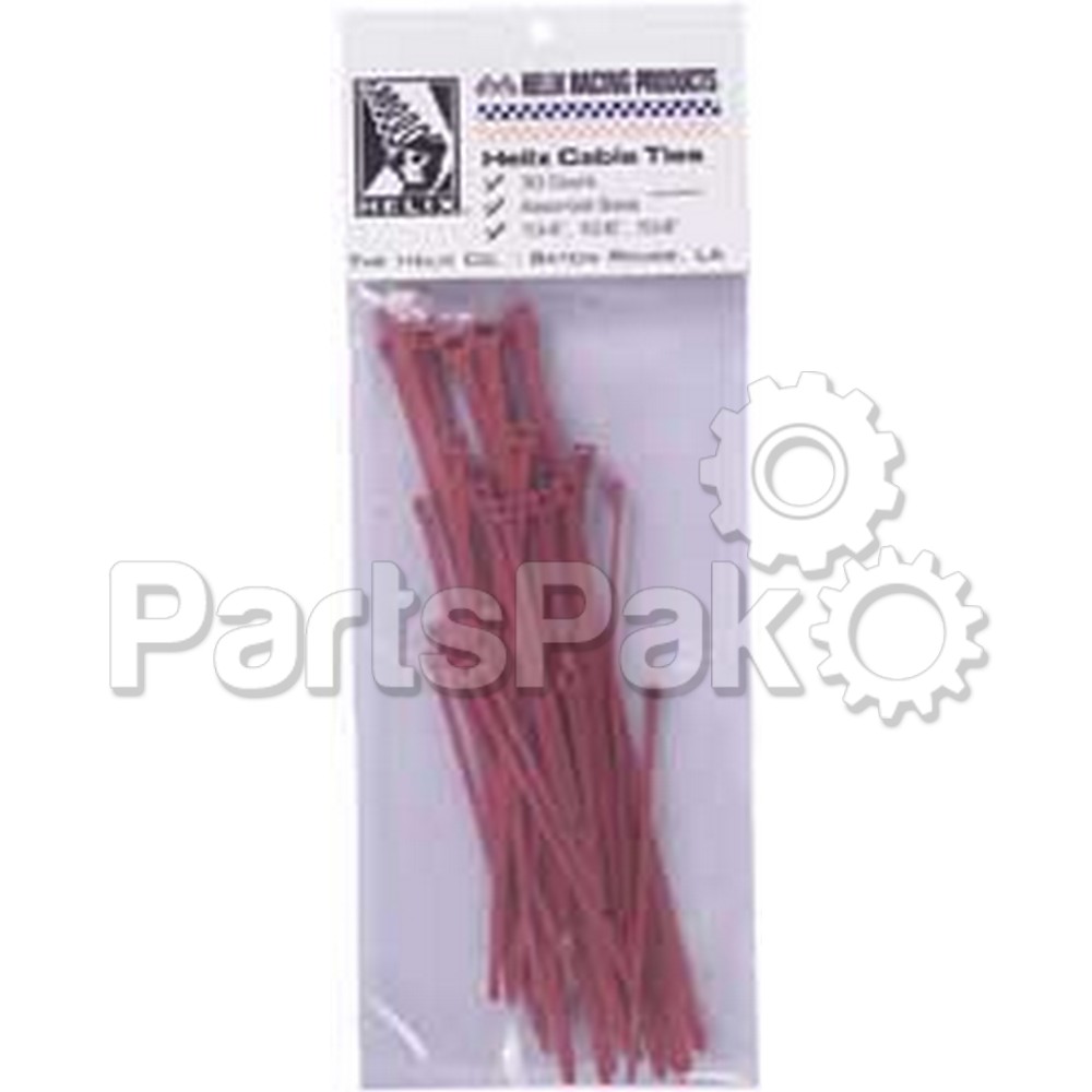 Helix Racing Products 303-4681; Cable Tie Assortment Red 30-Pack