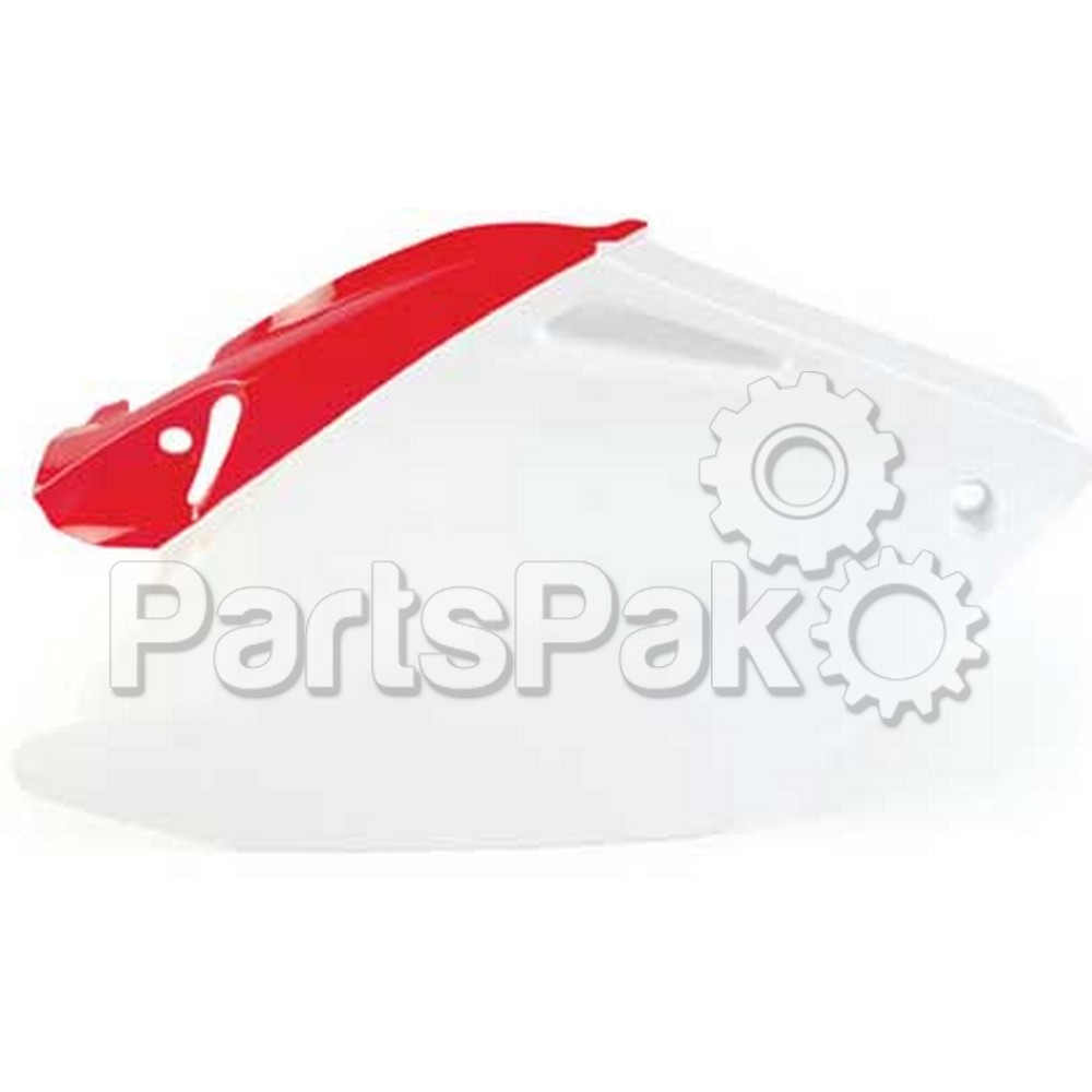 Acerbis 2043311030; Side Panels (White / Red)