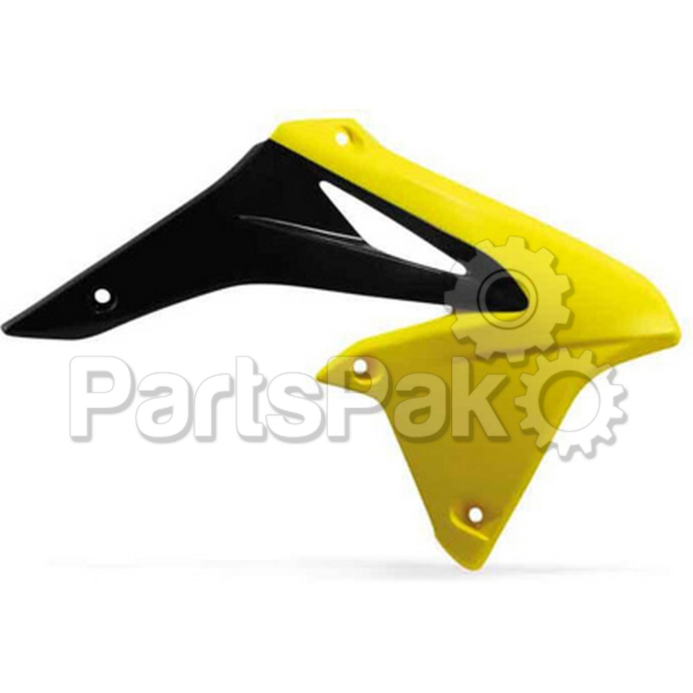 Acerbis 2171911017; Radiator Scoop (Yellow / Black)