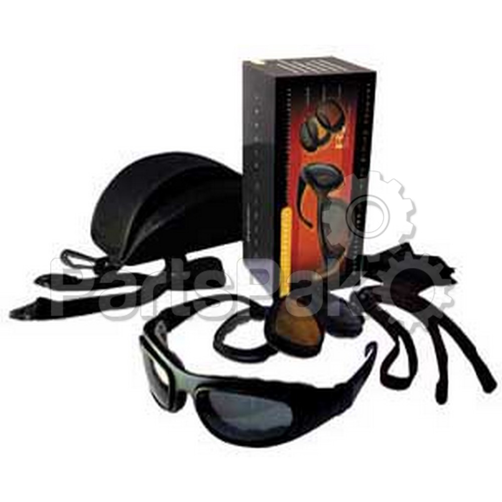 Bobster BSSA201AC; Sunglasses Sport & Street Ii Black W / 3 Lens
