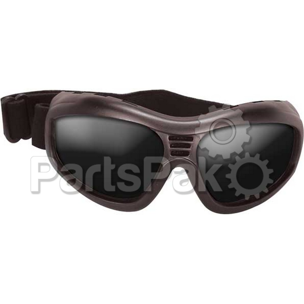 Bobster Touring II Goggles Black Frame, Anti-fog Smoked Lenses 