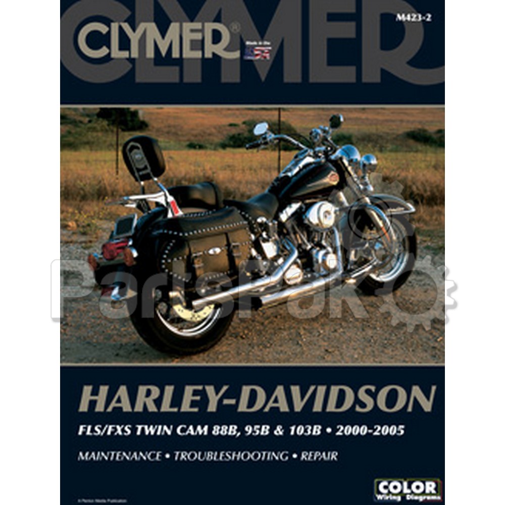 Clymer Manuals M423-2; Fits Harley Davidson Fls / Fxs Motorcycle Repair Service Manual