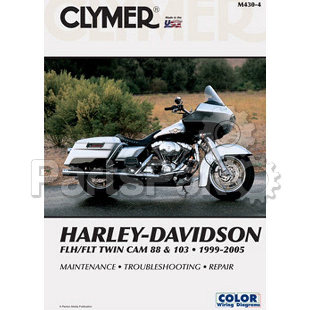 Clymer Manuals M4304; Fits Harley Davidson Flh / Flhr Motorcycle Repair Service Manual