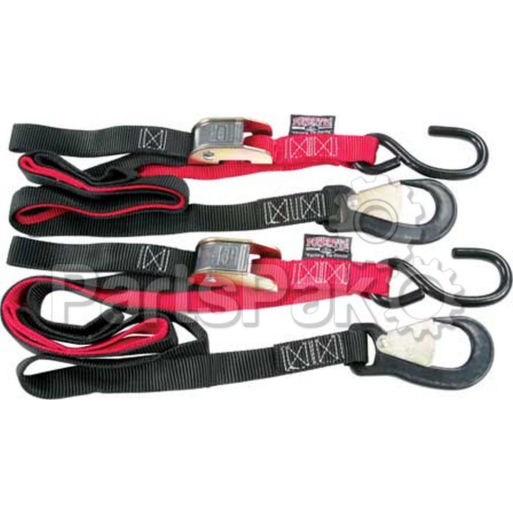 Powertye 23621-S; Soft Tye W / Secure Hook 1-inch  (Red)