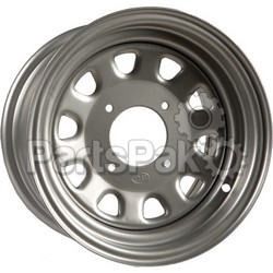ITP (Industrial Tire Products) D12T156; Delta Steel Wheel Silver 12X7 4+3 4/156 Frnt; 2-WPS-57-9238