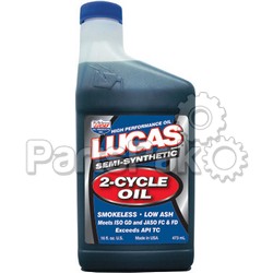 Lucas 10120; Semi-Synthetic 2-Cycle Oil 16 OZ (Sold Individually); 2-WPS-58-5210
