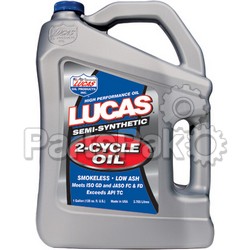 Lucas 10115; Semi-Synthetic 2-Cycle Oil Gallon (Sold Individually)