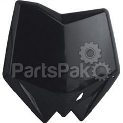 Polisport 8658200001; Front Number Plate Black; 2-WPS-64-69061