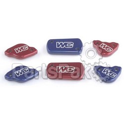 Works Connection 21-605 (RED); Billet Rear Brake Cover Red; 2-WPS-66-21605